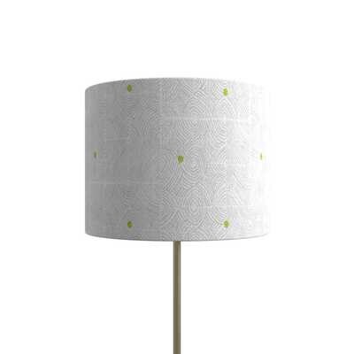 Handcrafted Organic Linen Lampshade - Eddy Pattern -  Custom Montreal Design