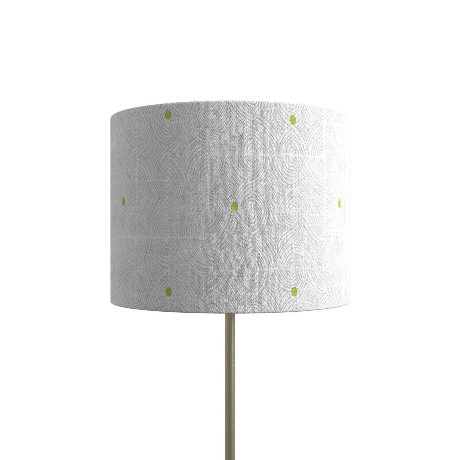 Handcrafted Organic Linen Lampshade - Eddy Pattern -  Custom Montreal Design