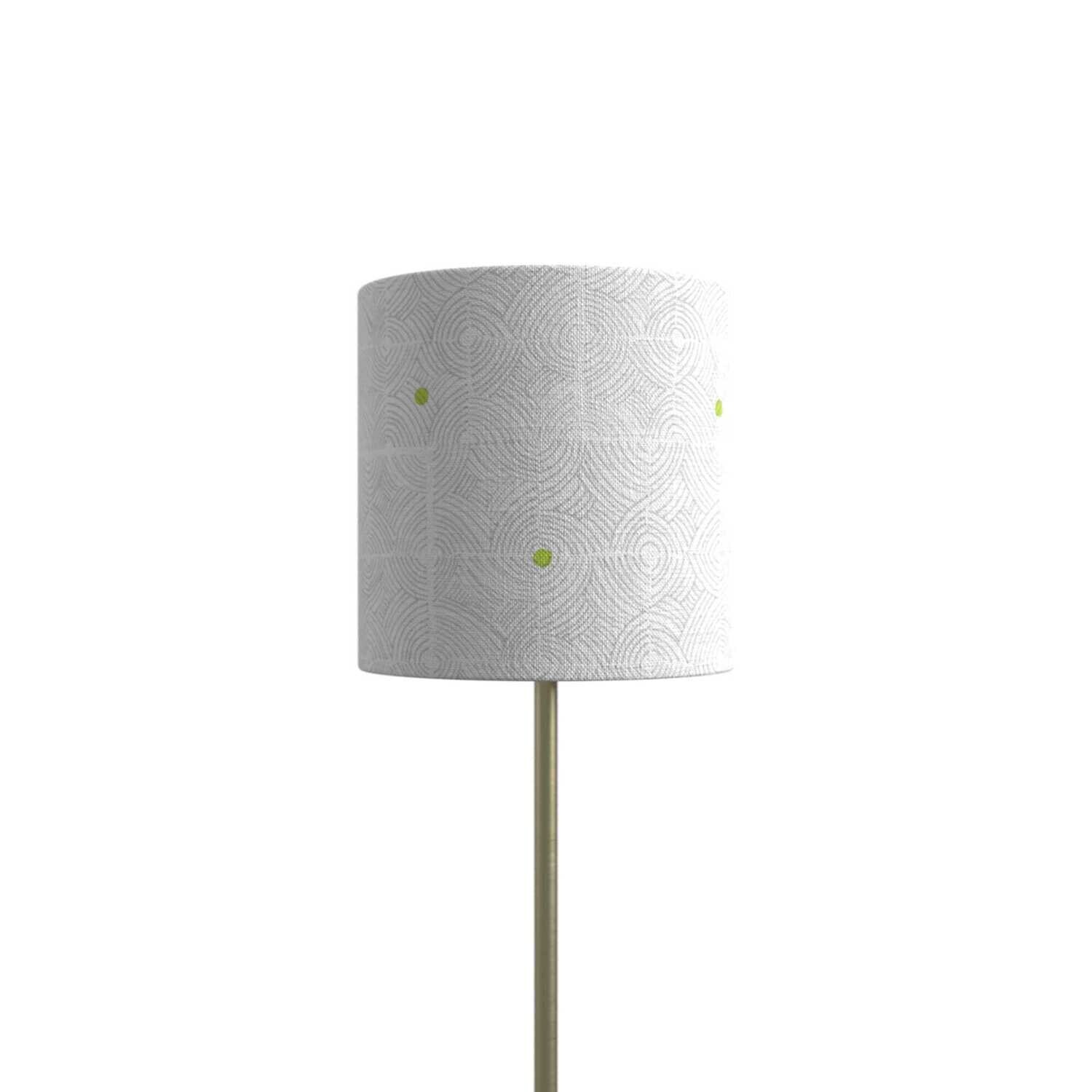 Handcrafted Organic Linen Lampshade - Eddy Pattern -  Custom Montreal Design