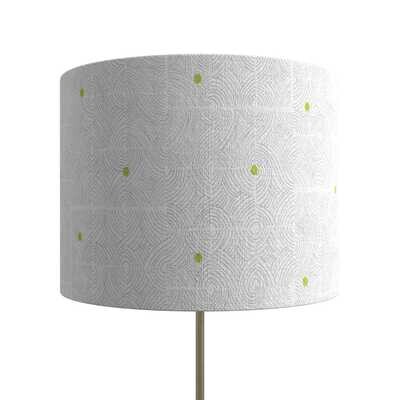 Handcrafted Organic Linen Lampshade - Eddy Pattern -  Custom Montreal Design