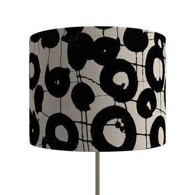Handcrafted Organic Linen Lampshade - Hotspot | Mono Pattern -  Custom Montreal Design