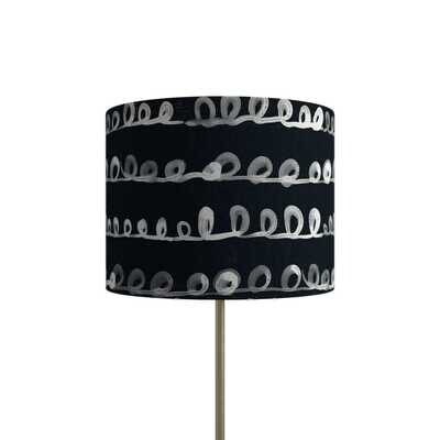 Handcrafted Organic Linen Lampshade - LoopyLoop Pattern -  Custom Montreal Design