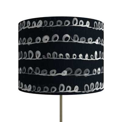 Handcrafted Organic Linen Lampshade - LoopyLoop Pattern -  Custom Montreal Design