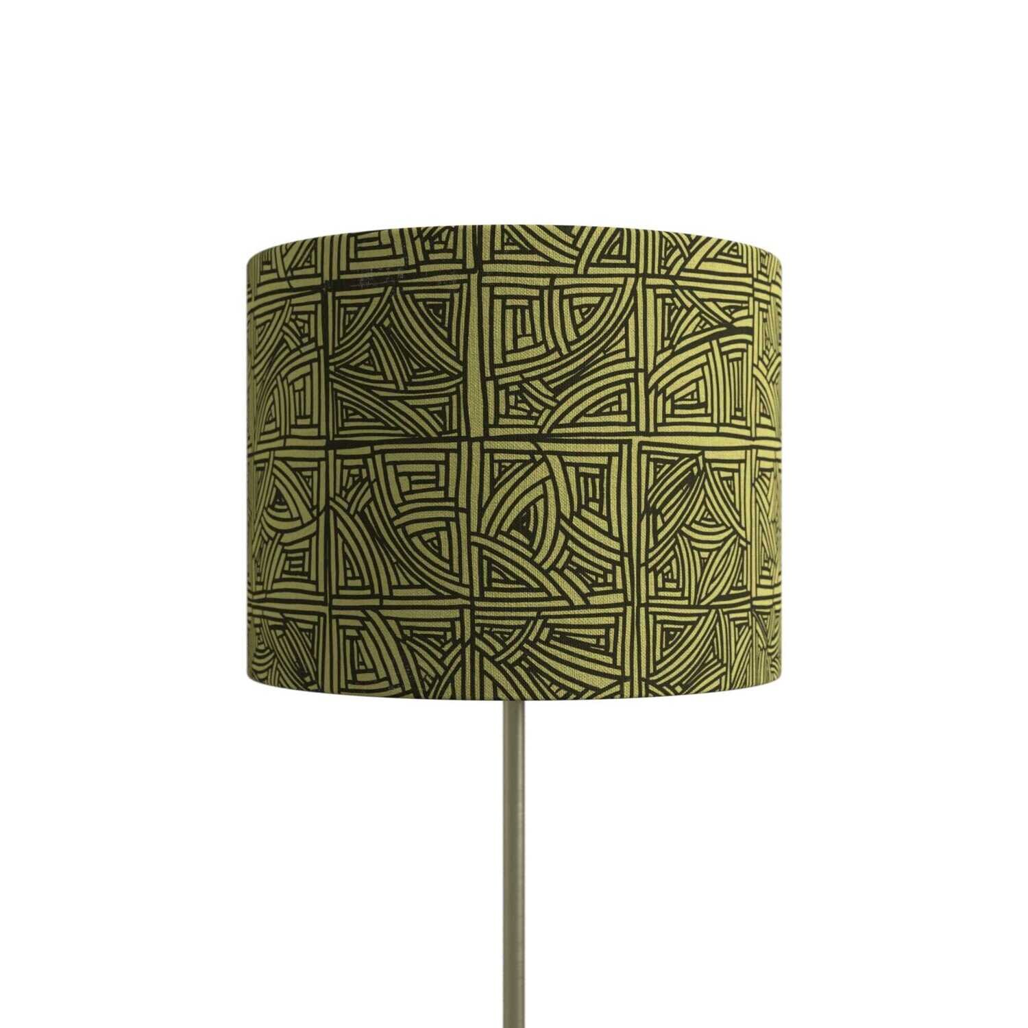 Handcrafted Organic Linen Lampshade - Handbasket | Meadow Pattern -  Custom Montreal Design