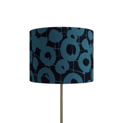 Handcrafted Organic Linen Lampshade - Hotspot | Lake Pattern -  Custom Montreal Design