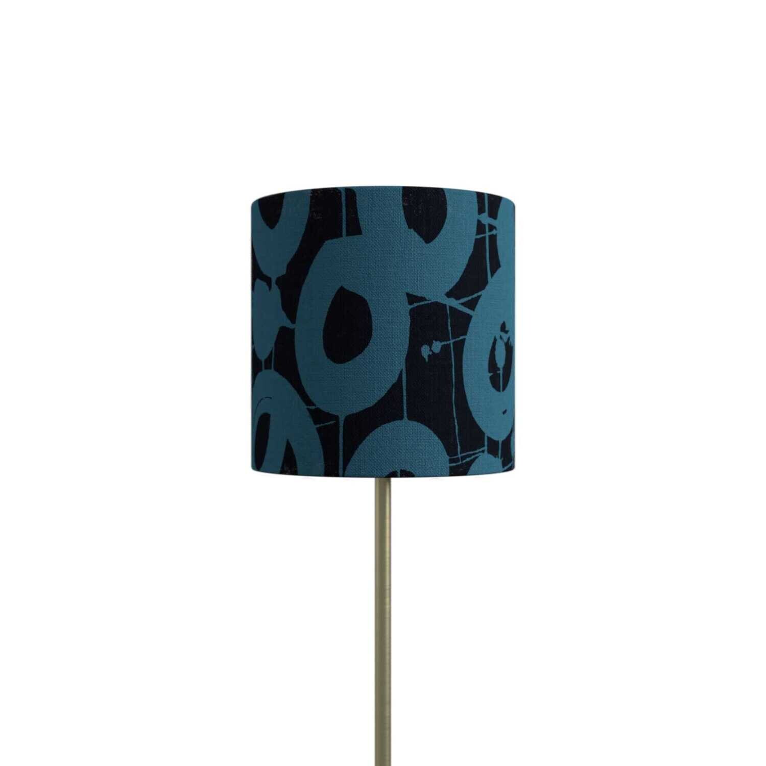 Handcrafted Organic Linen Lampshade - Hotspot | Lake Pattern -  Custom Montreal Design