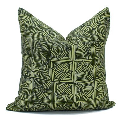 Organic Linen Decorative Pillow - Handbasket | Meadow Pillow Pattern - Handcrafted Montreal