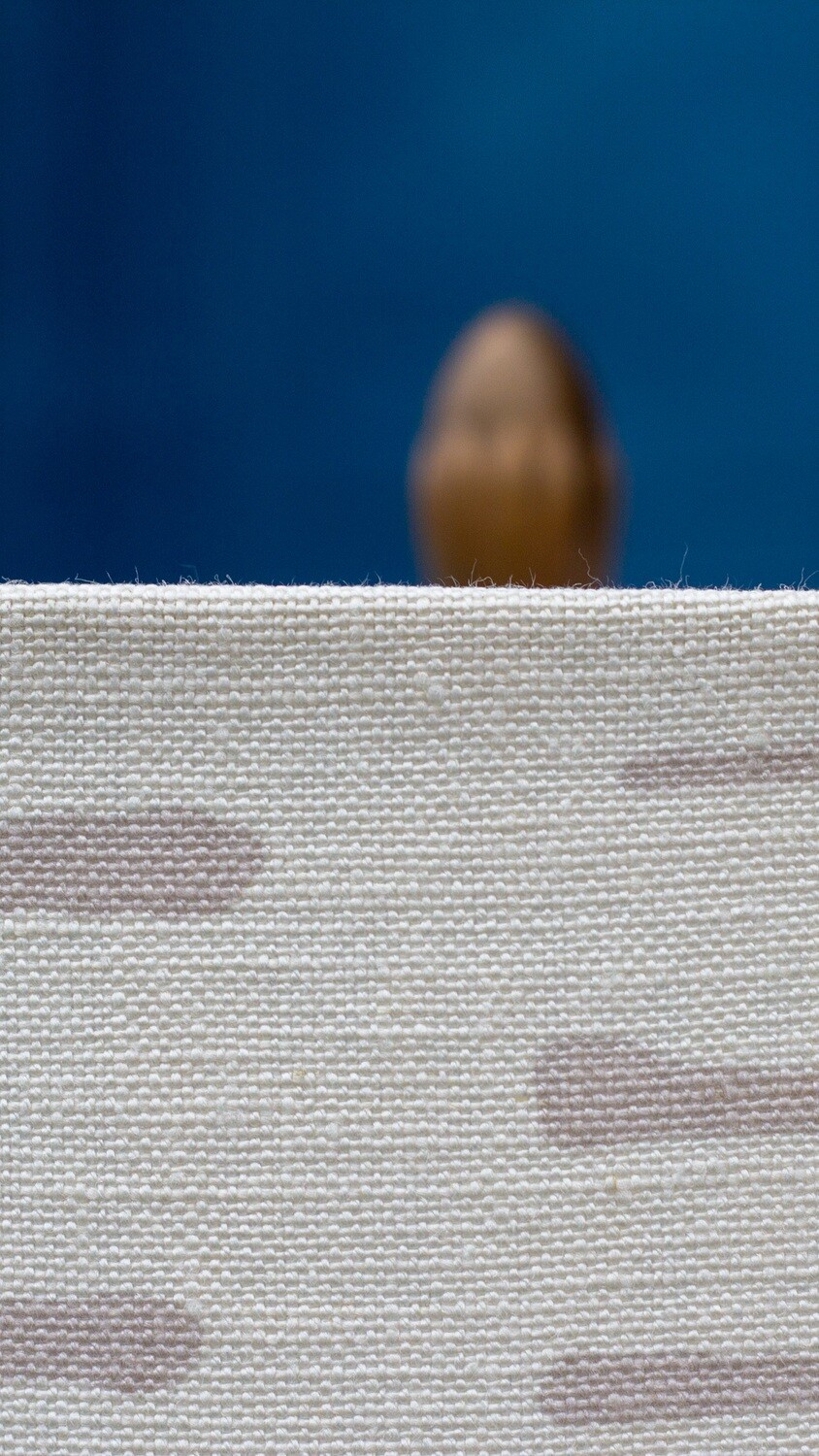 Handcrafted Organic Linen Lampshade - Aperture Pattern -  Custom Montreal Design