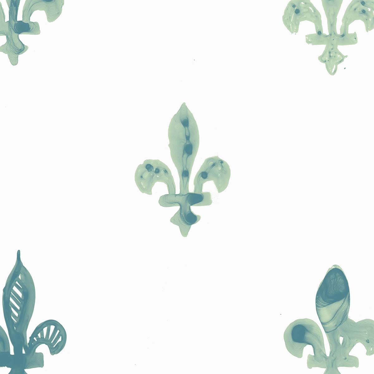 Fleurdelisé Wallpaper | Jade