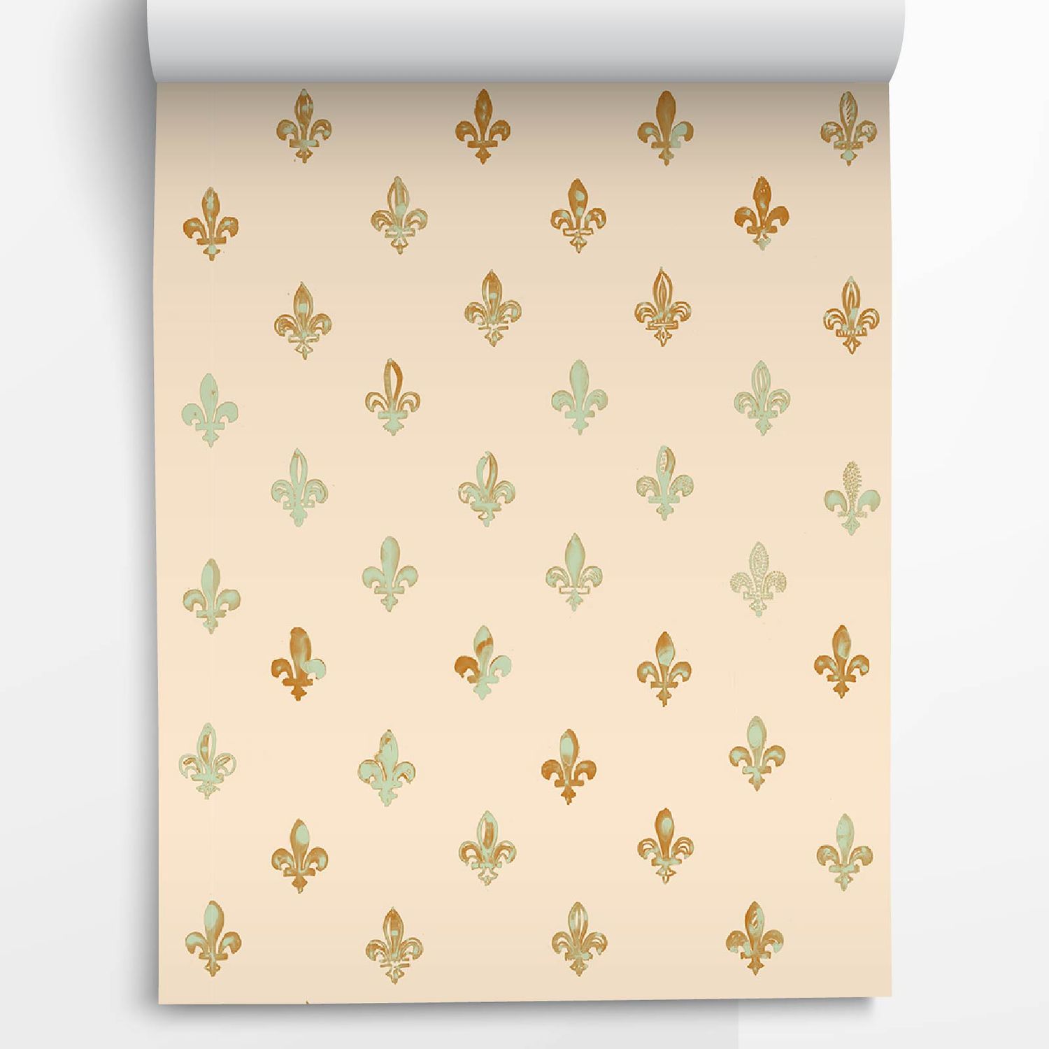 Fleurdelisé Wallpaper | Abricot