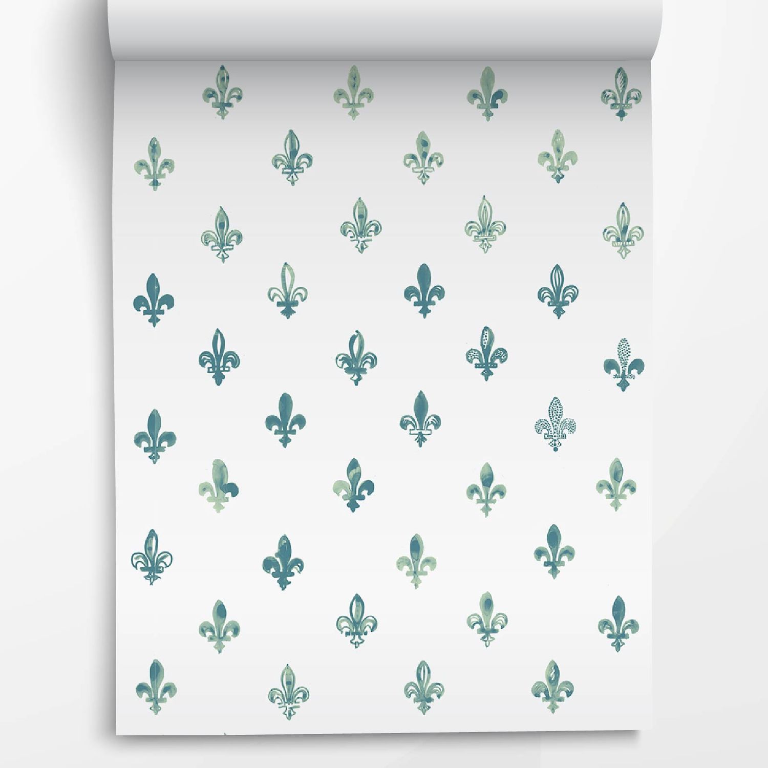 Fleurdelisé Wallpaper | Jade