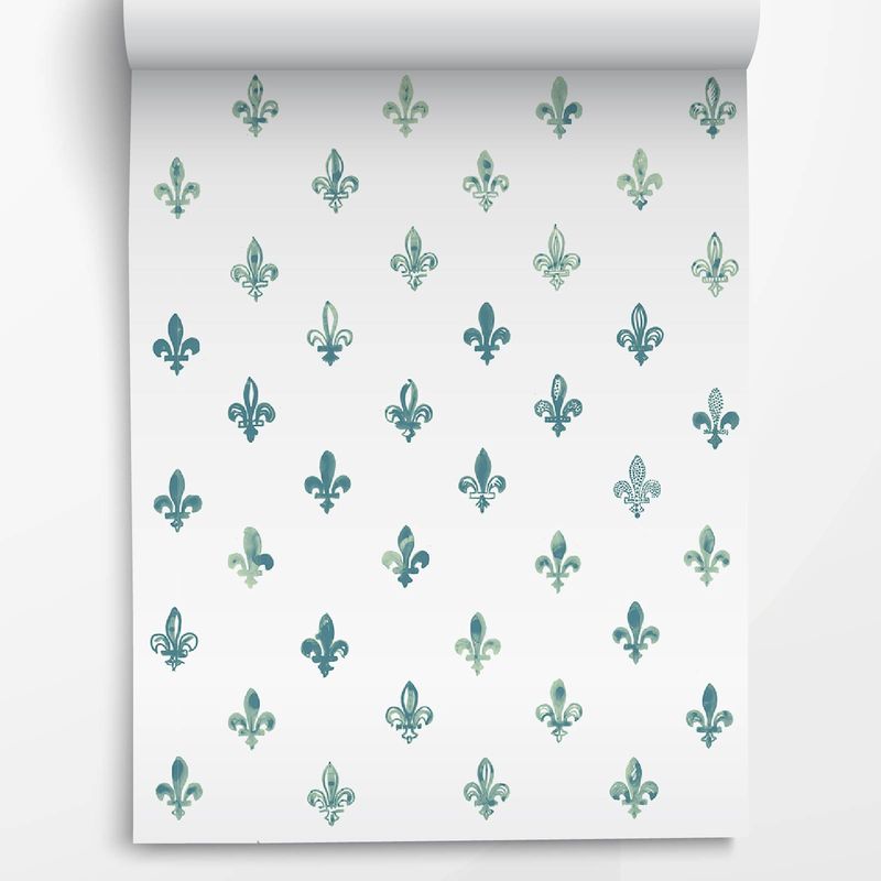 Fleurdelisé Wallpaper | Jade