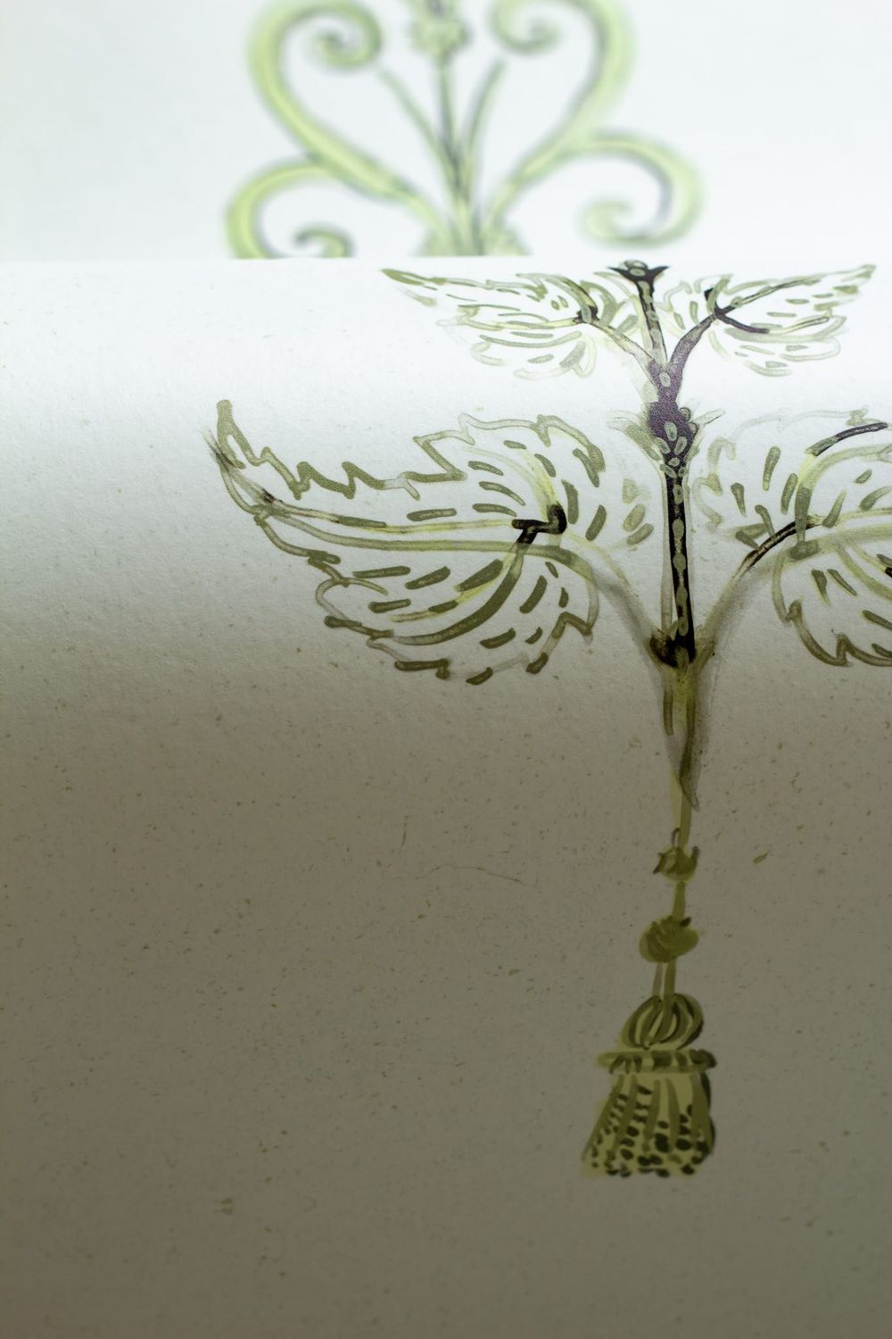Freehand Wallpaper | Olive