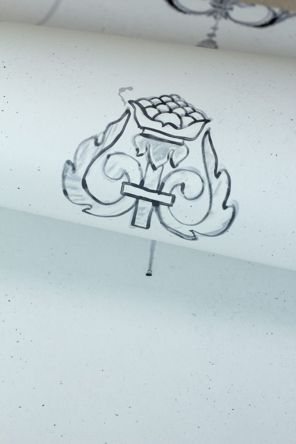 Freehand Wallpaper | Ash