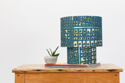 Quiver River fabric styled showing optical vibration effect