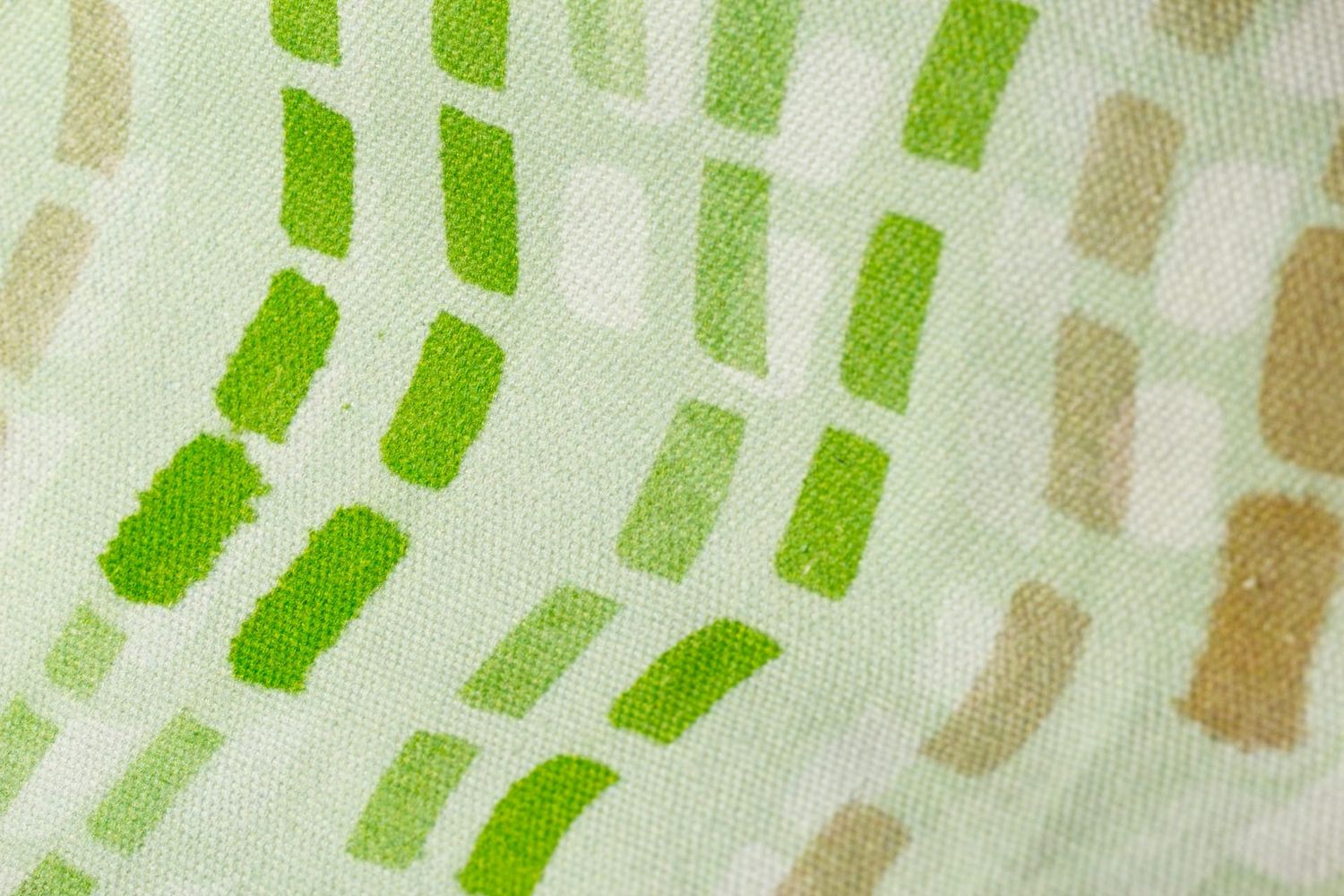 Close-up detail of Swan Leaf fabric texture showing hand-drawn rippling marks