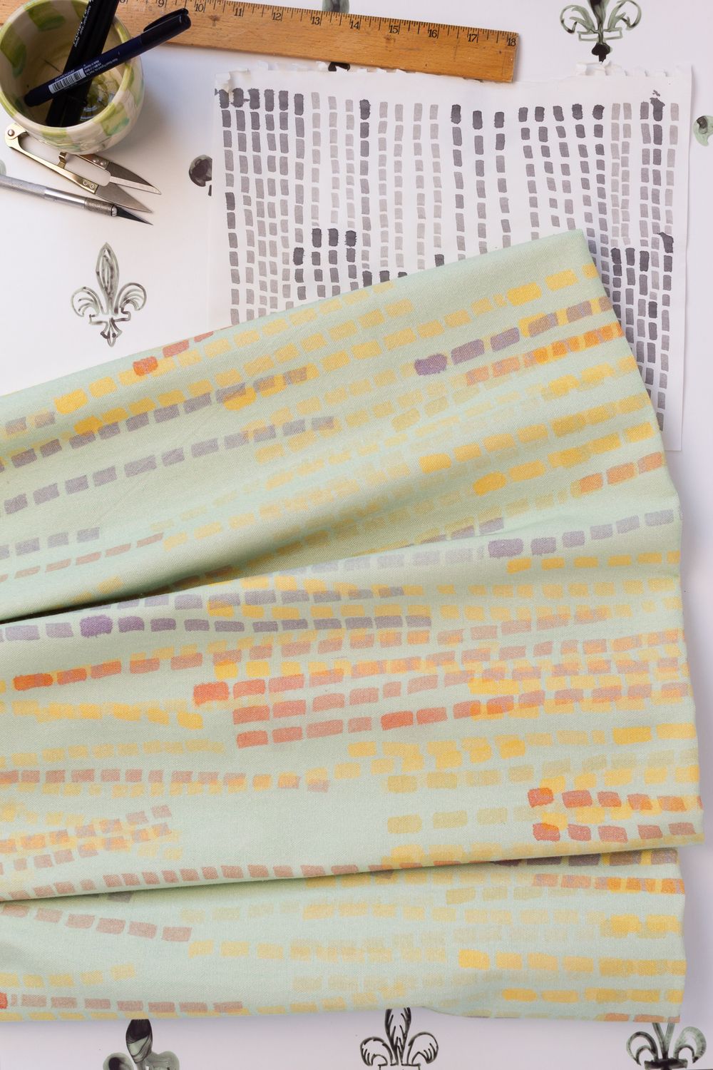 Swan | Flame Fabric - Cotton Linen
