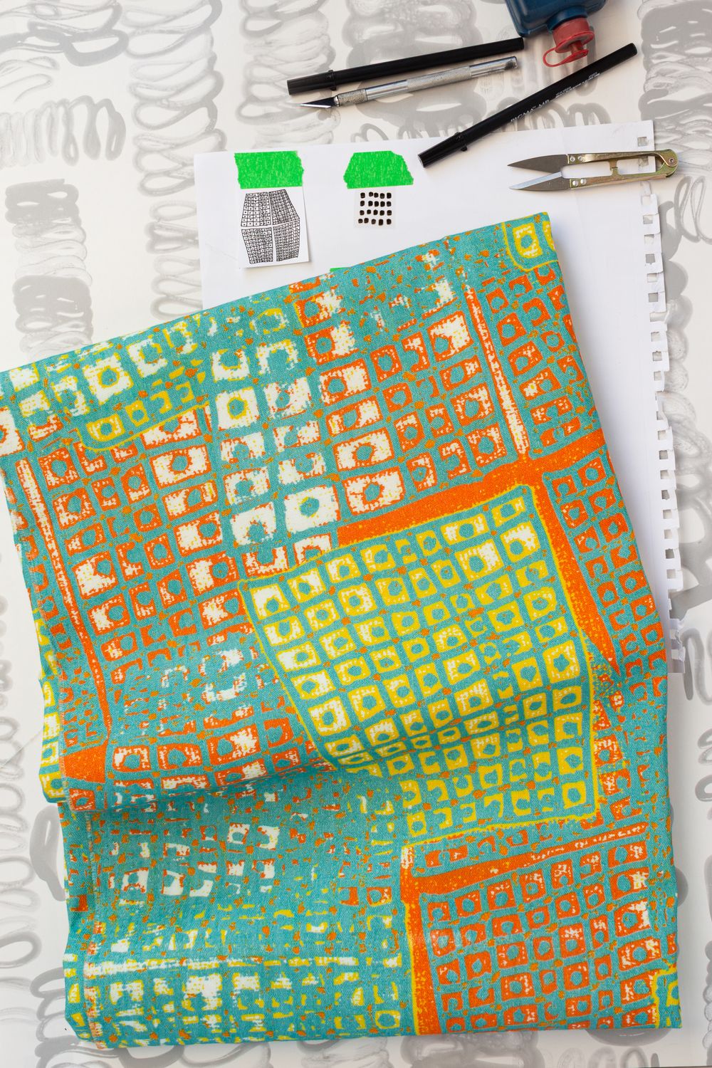 Quiver | Flame Fabric - Cotton Linen