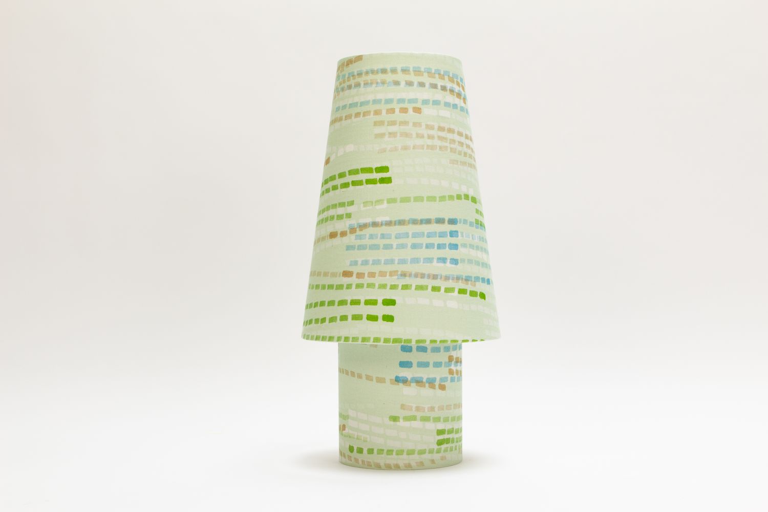 min/max Medium Table Lamp - Swan | Leaf Fabric