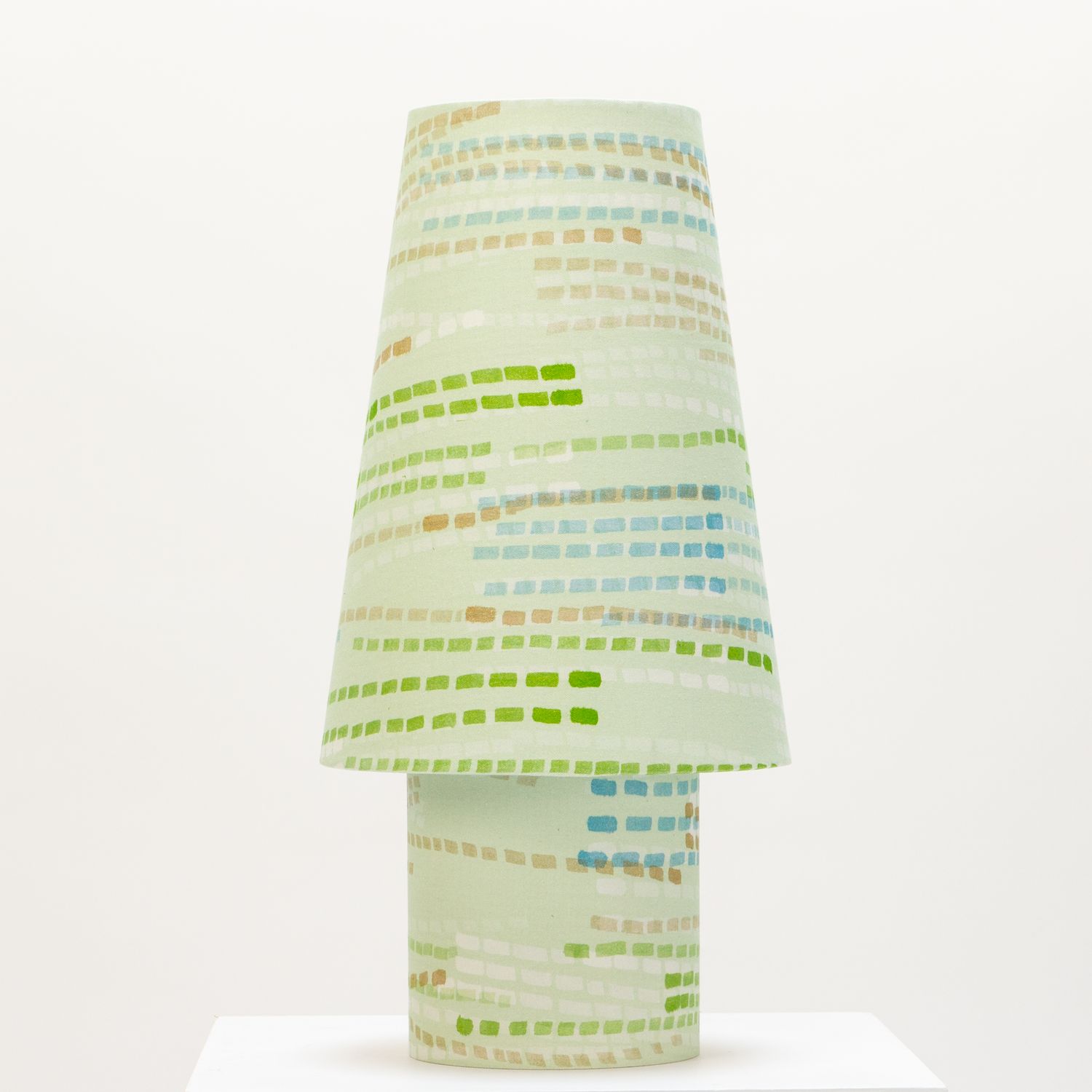 min/max Medium Table Lamp - Swan | Leaf Fabric