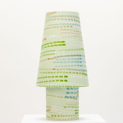 min/max Medium Table Lamp - Swan | Leaf Fabric