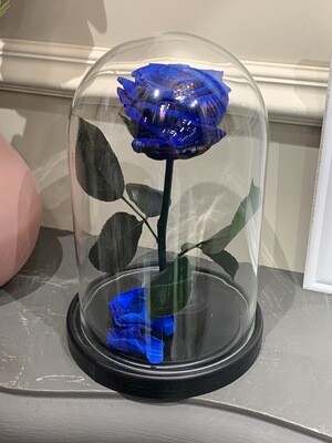 Роза в колбе Мини синяя