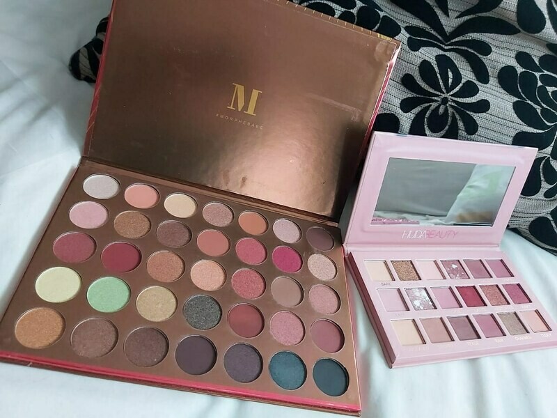 1 MORPHE BRONZE GOALS + 1 HUDA NUDE PALETTE