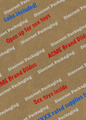 Wrapping paper - 'Discreet packaging'