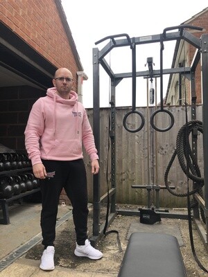 Pink Cross Neck Hoodie Pink Cross Neck Hoodie