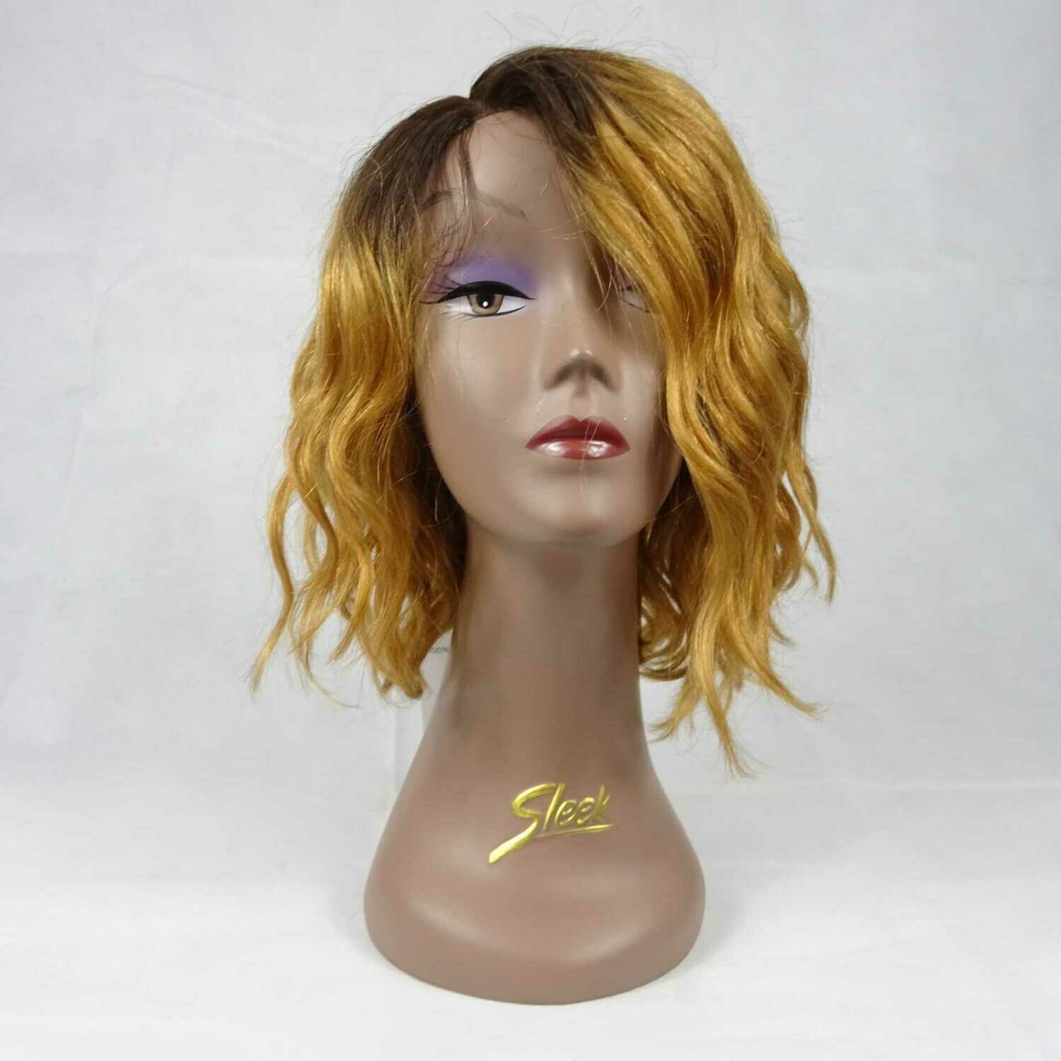 Echthaar-Perücke "Yamina", Bob Style, Gewellt, Farbe: TT4/27