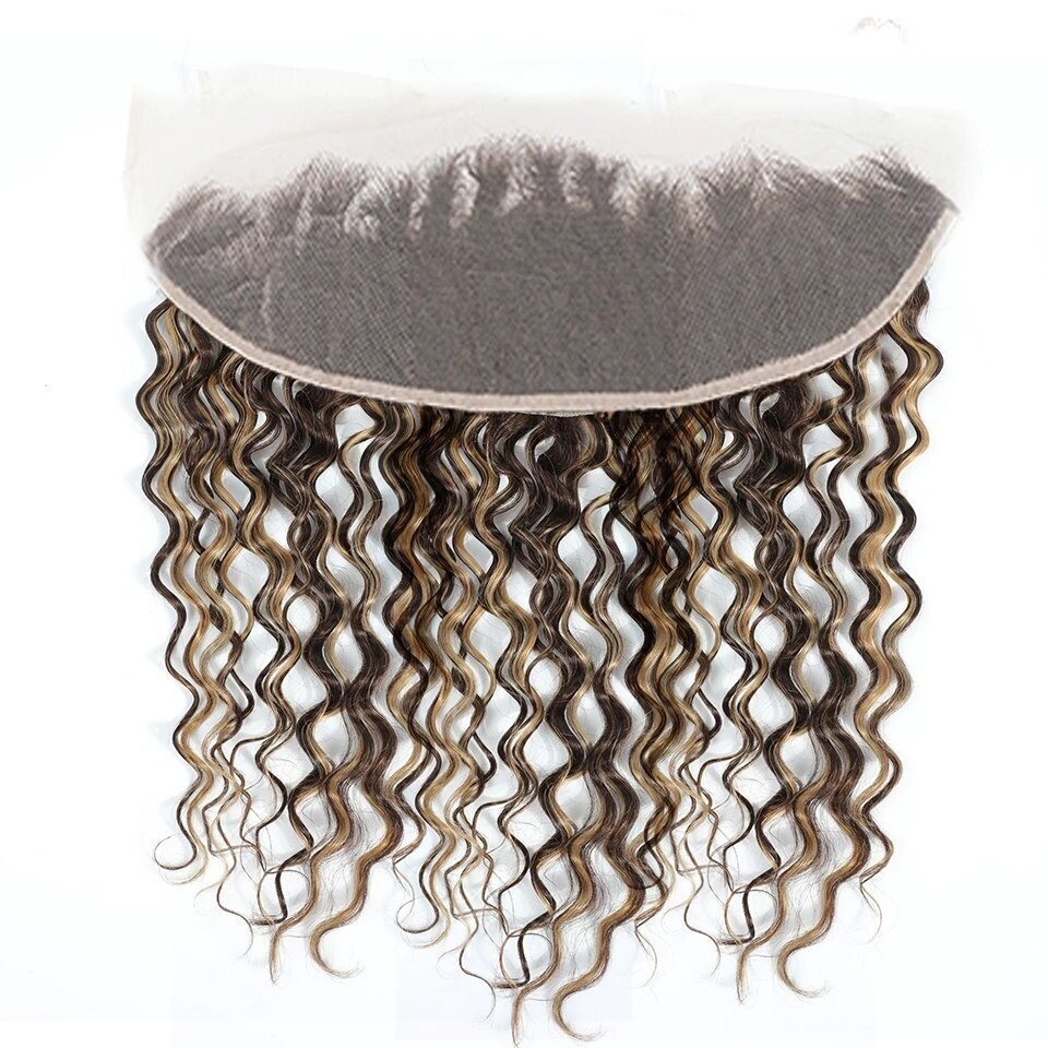 Echthaar-Closure - Water Wave - 50 cm / 20 inch, Farbe P4/27