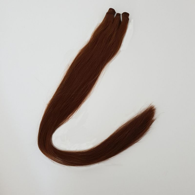 Indisches Tempelhaar - Glatt - Mittelbraun - ab 60 cm Indisches Tempelhaar - Glatt - Mittelbraun - ab 60 cm