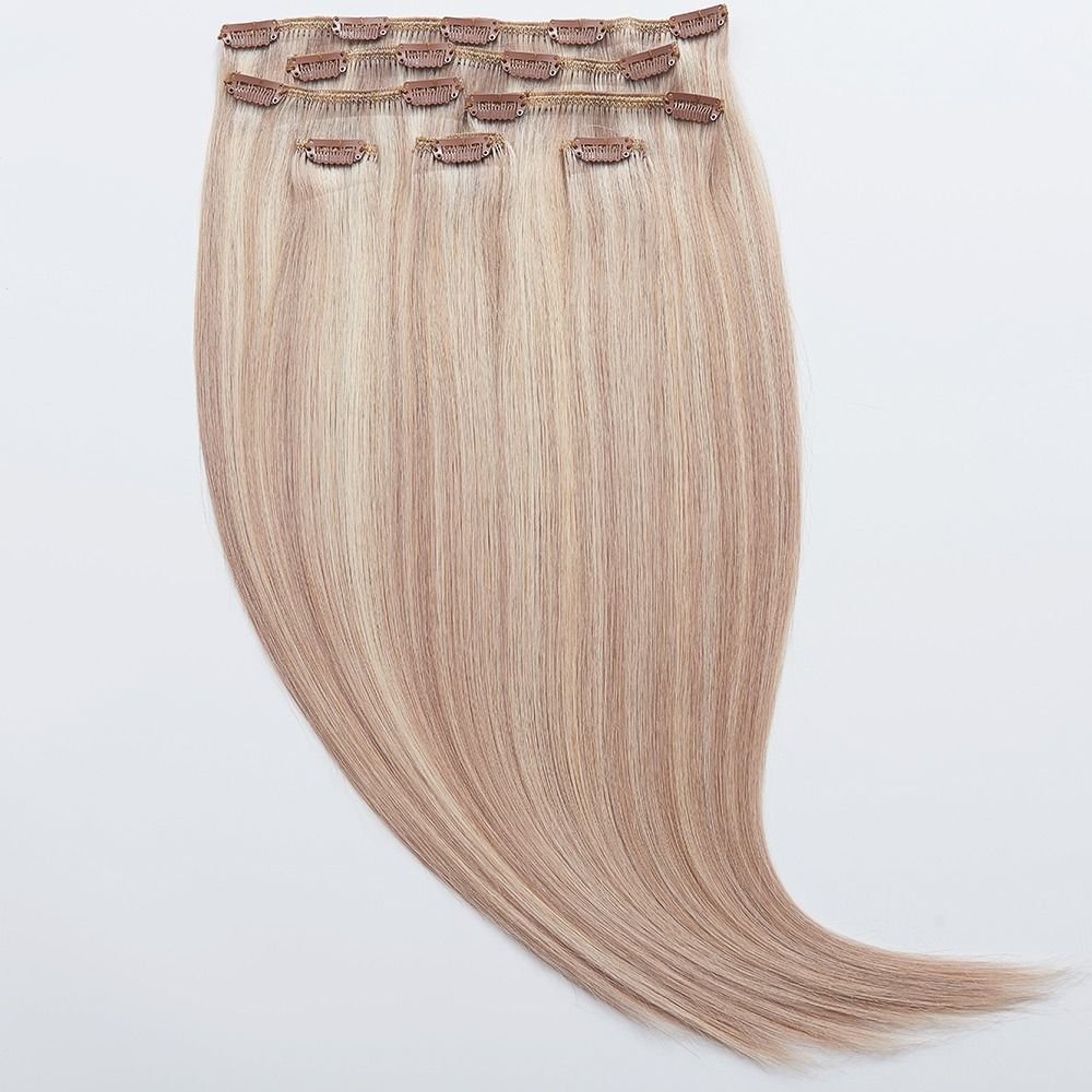 Echthaar Clip-In - Glatt - 60 cm / 24 inch