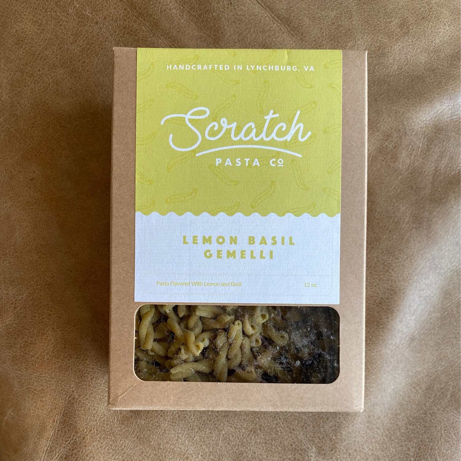 Scratch Pasta, Lemon Basil Gemelli