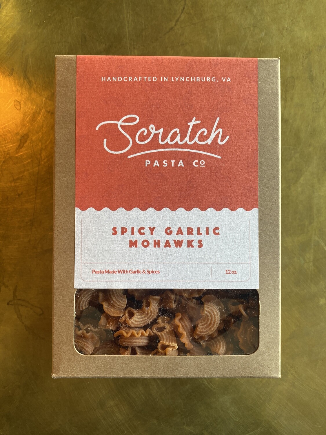 Scratch Pasta, Spicy Garlic Mohawks