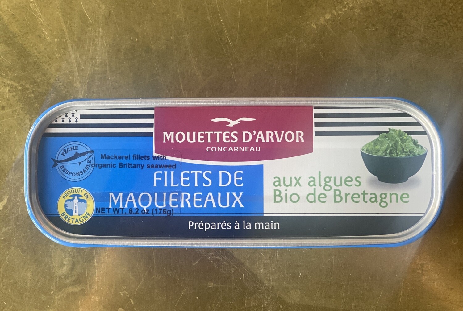 Les Mouettes d'Arvor Mackerel w/ Organic Seaweed