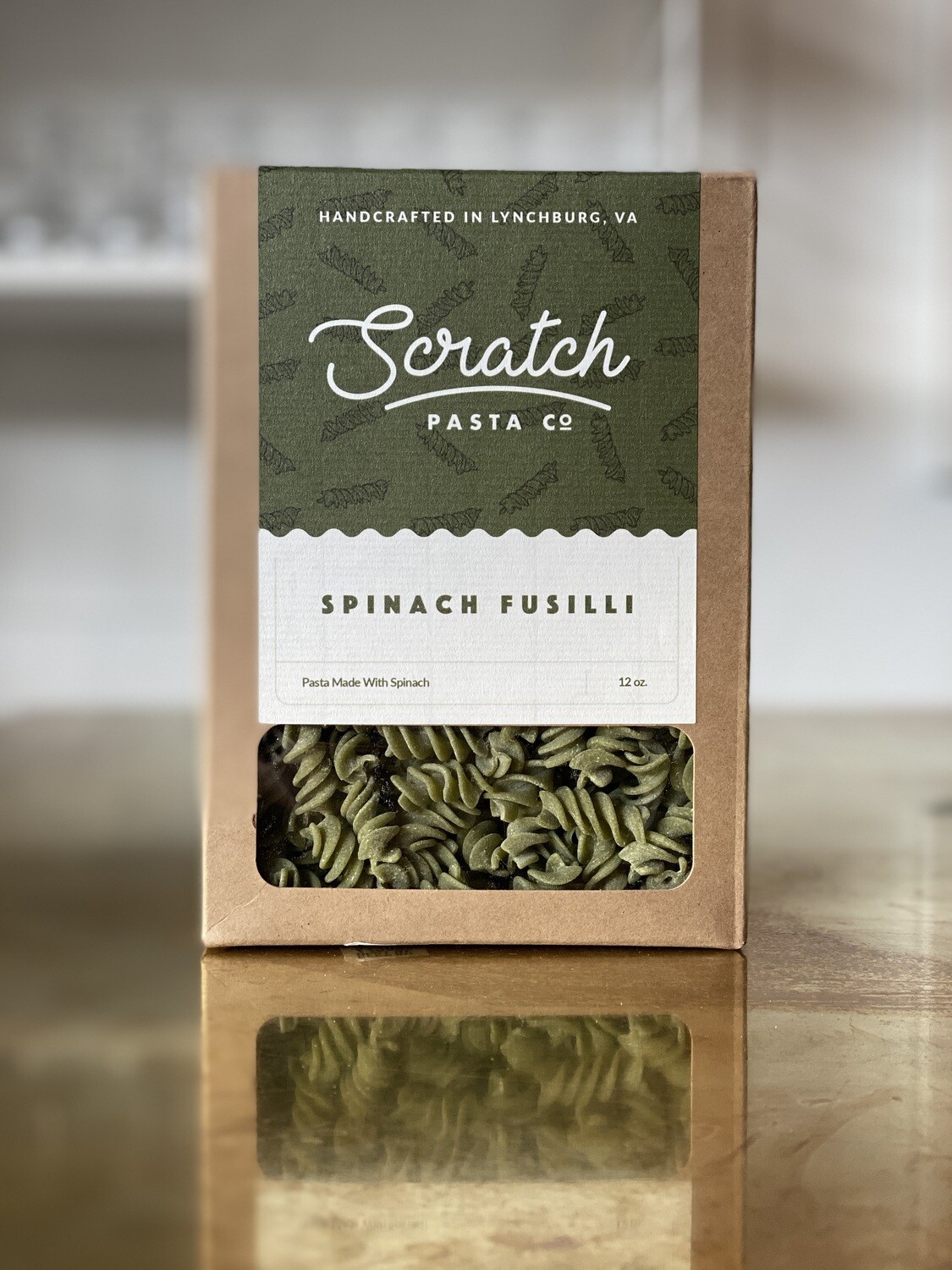 Scratch Pasta, Spinach Fusilli