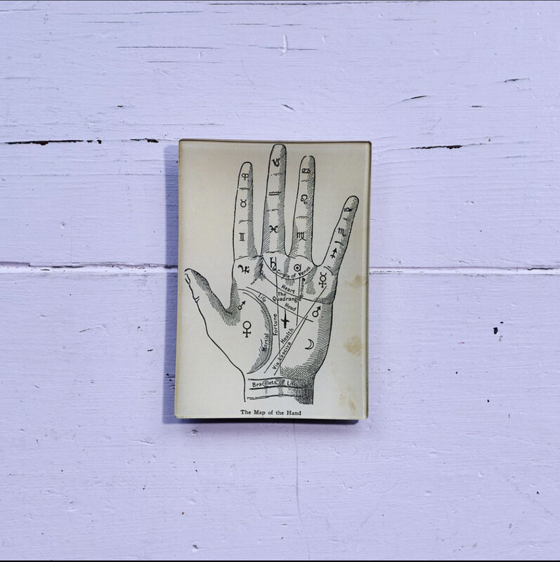 John Derian The Map of the Hand Mini Tray