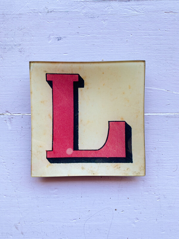 John Derian Block Letter "L"