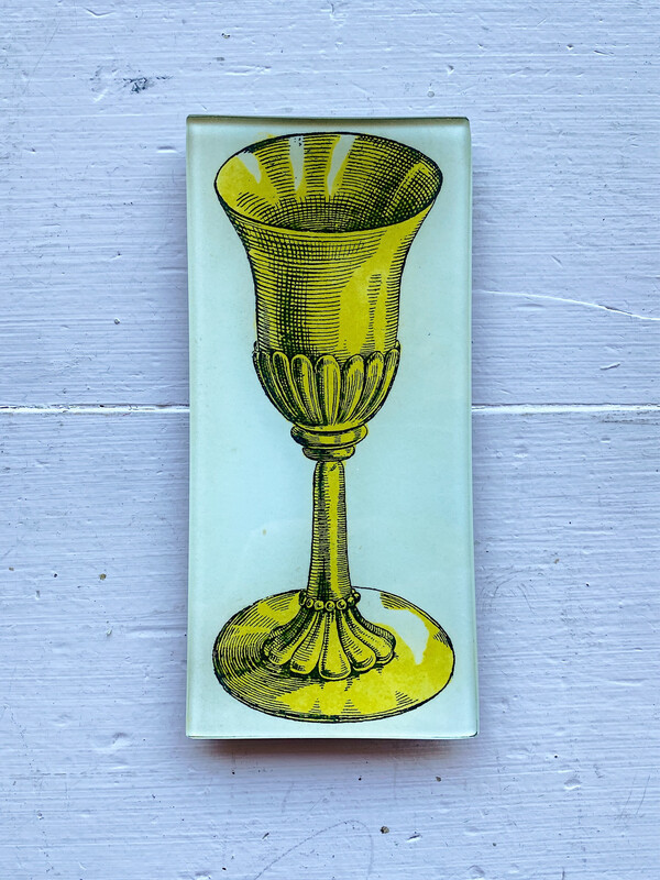 John Derian Gold Cup 3.5 x 7" Rectangle Tray