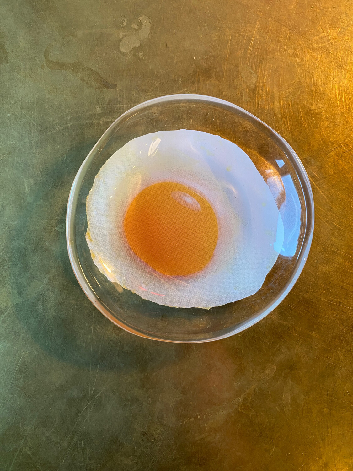 Real Object Mini Plate - Fried Egg