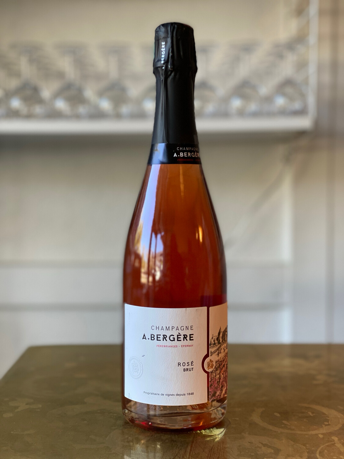 Champagne A. Bergere, Rose Brut (NV)