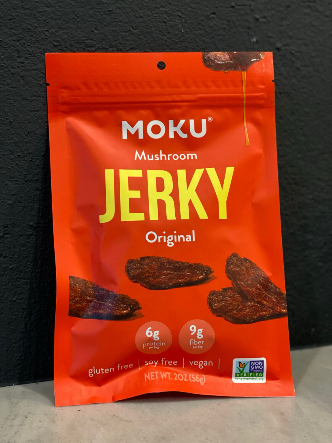 Moku Foods Mushroom Jerky, Original