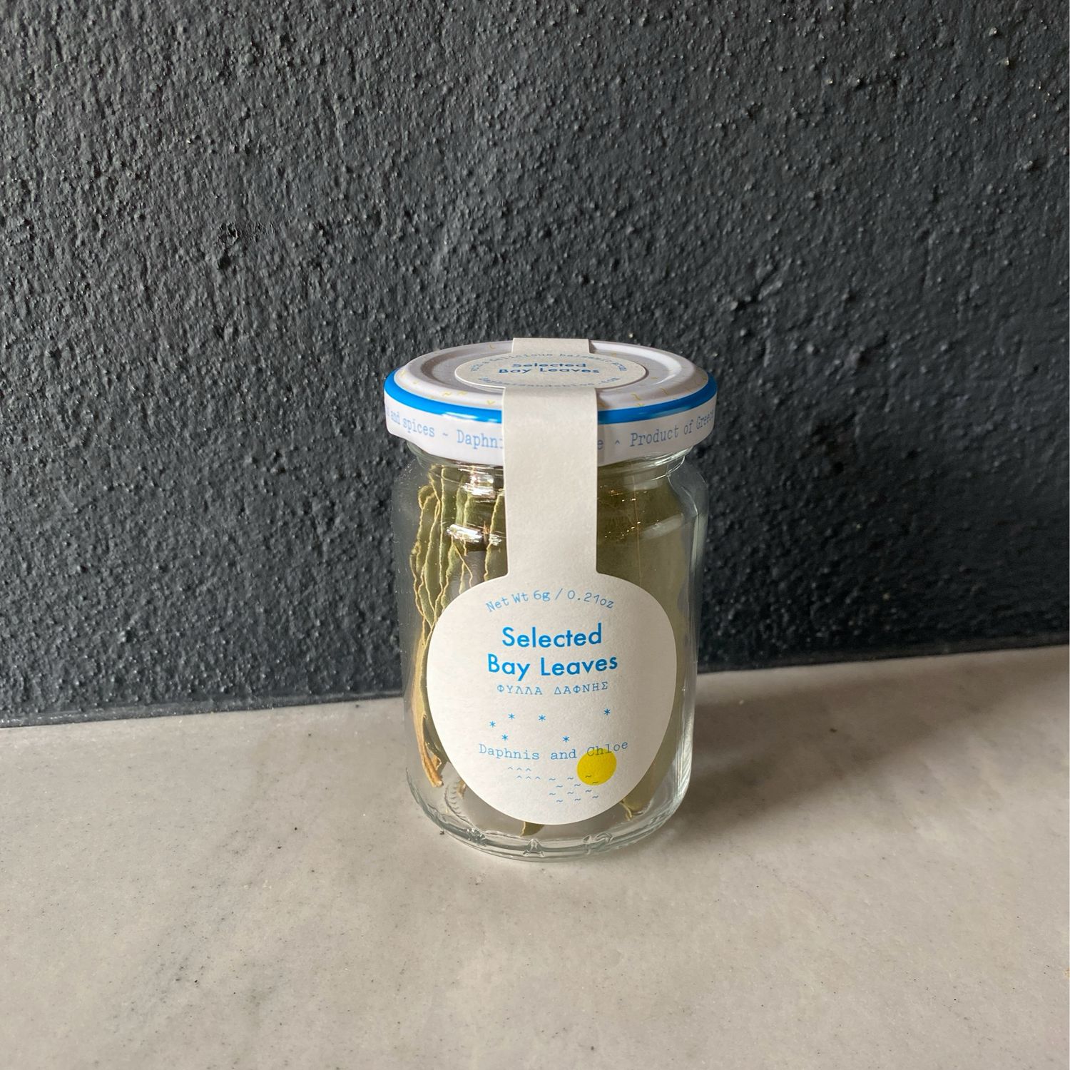 Daphnis and Chloe Selected Bay Leaves Glass Jar