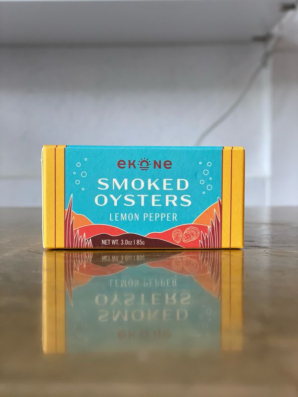 Ekone Oyster Co. Lemon Pepper Smoked Oysters