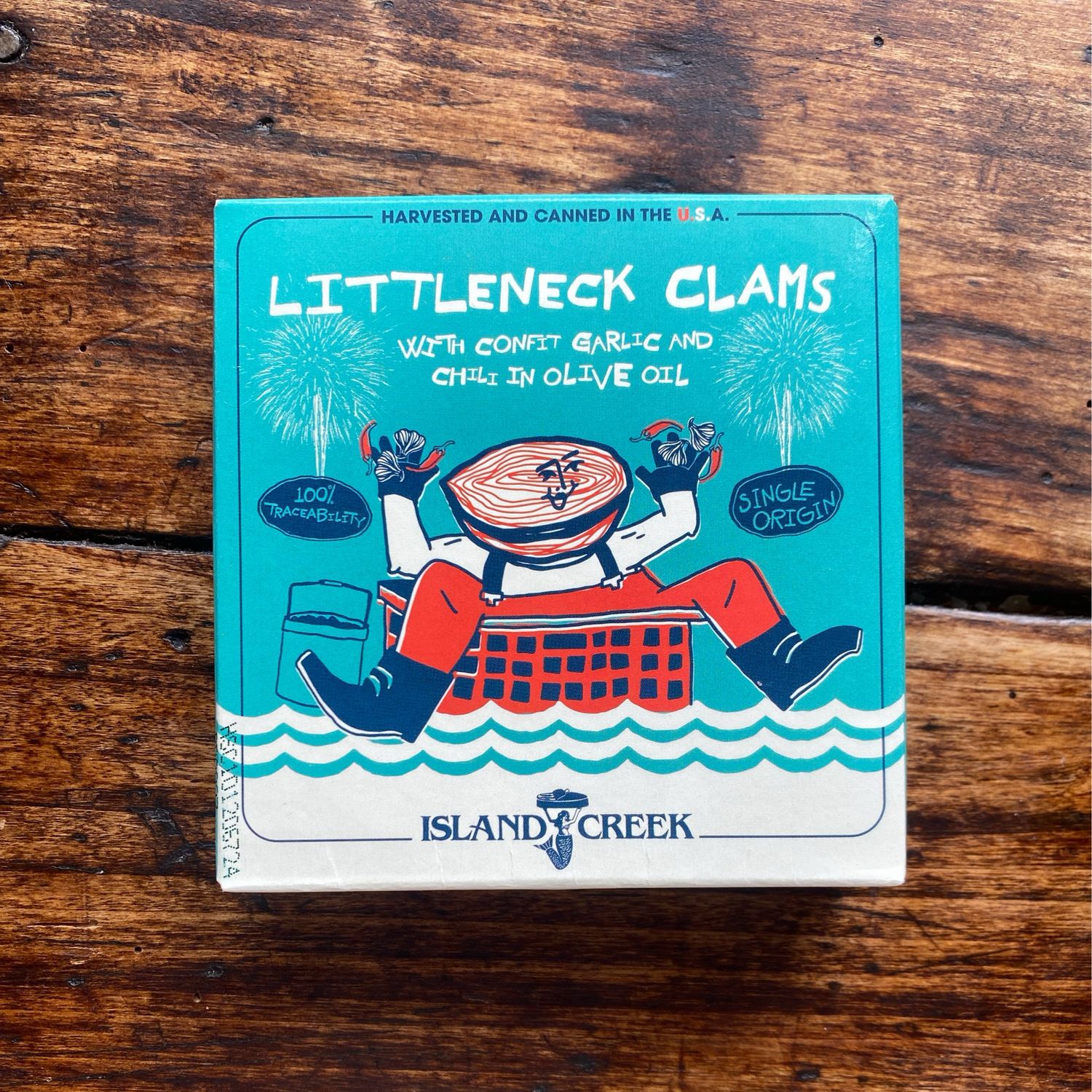 Island Creek Littleneck Clams Garlic &amp; Chili in Oil