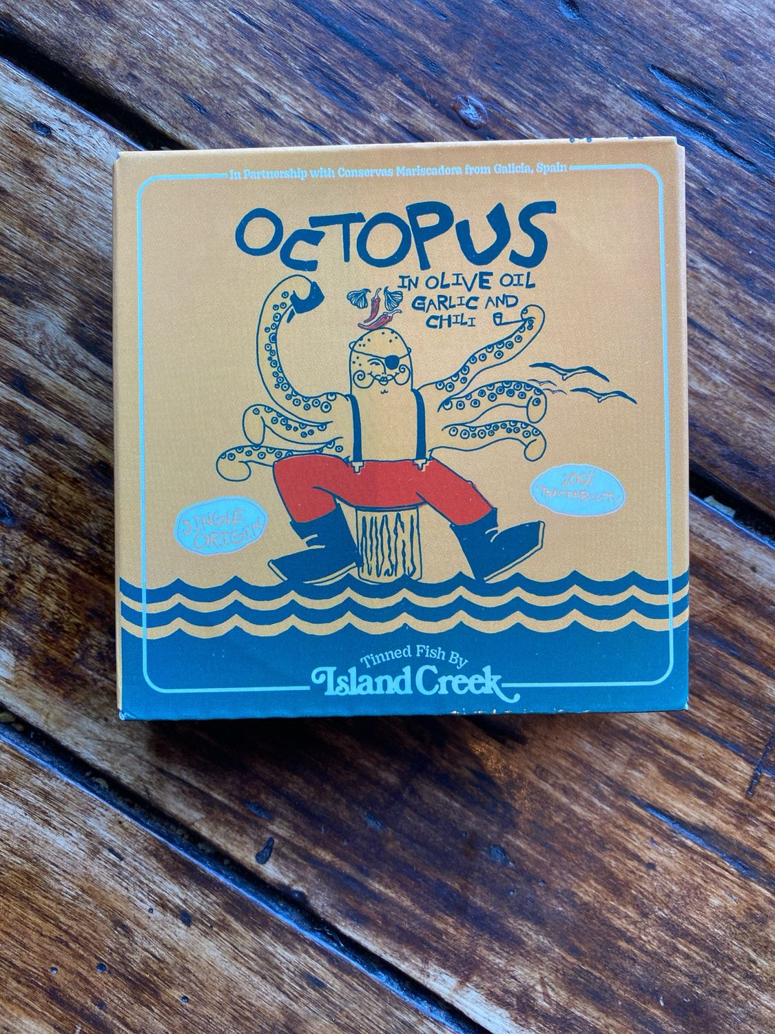 Island Creek Octopus in Oil, Garlic &amp; Chili