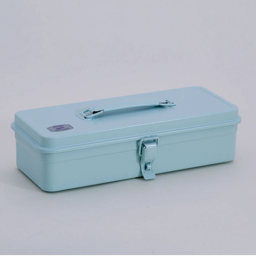 Toyo - Steel Toolbox with Top Handle and Flat Lid T-320 - Glacier