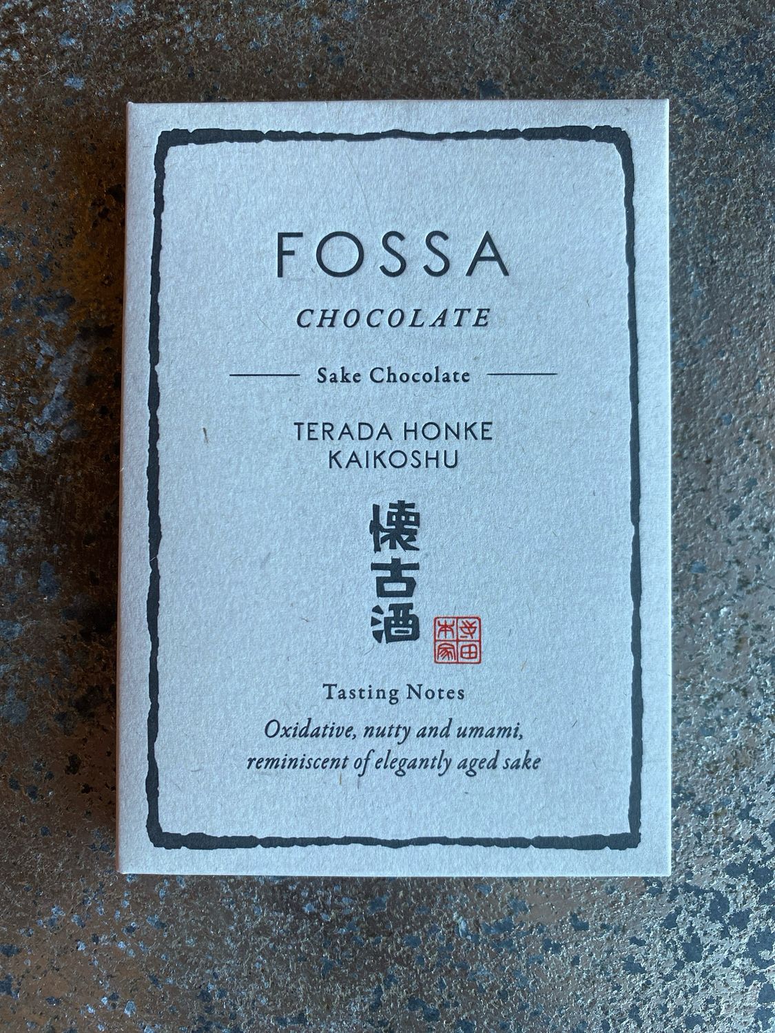 Fossa Terada Honke Kaikoshu Sake Chocolate