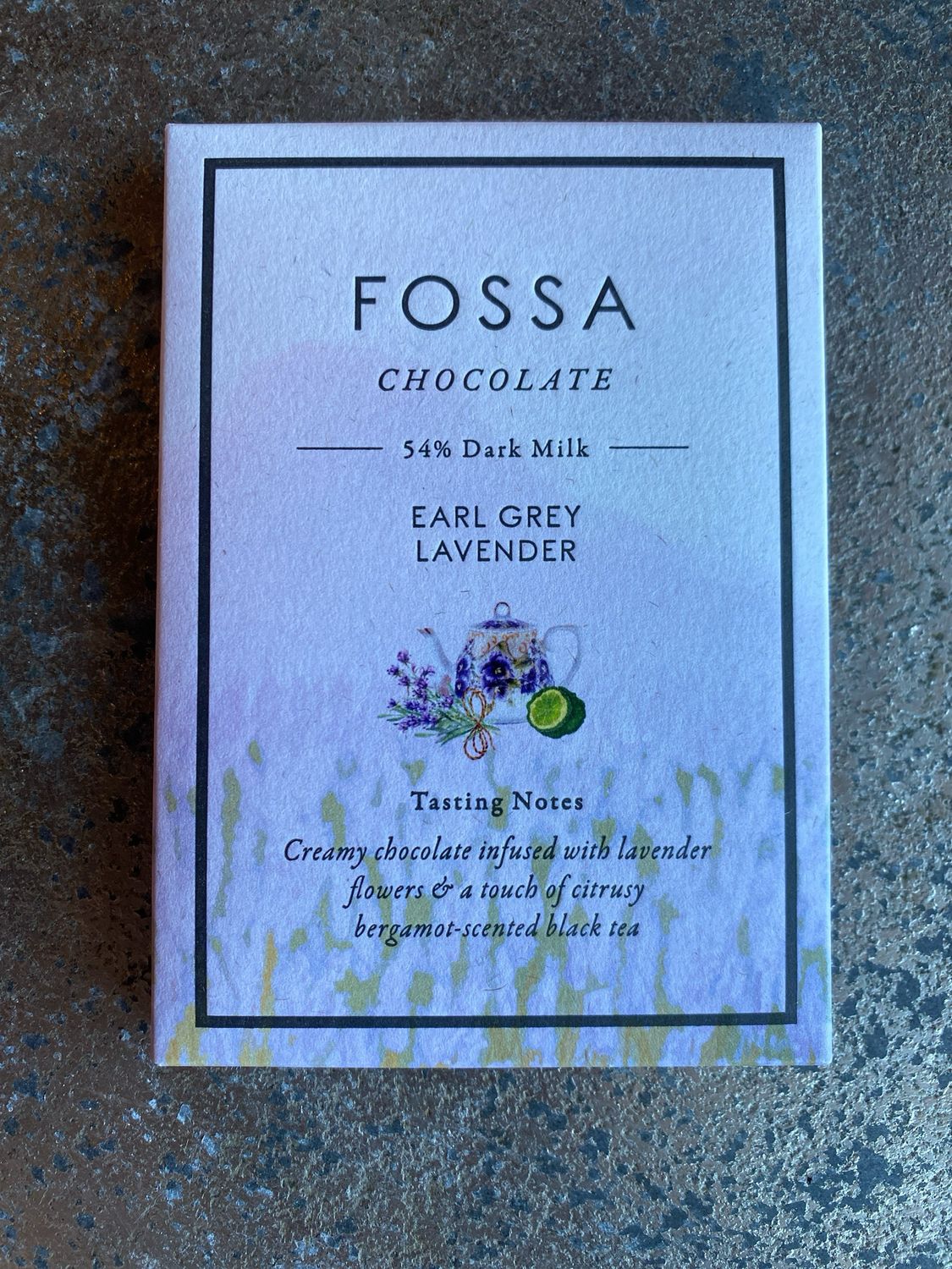 Fossa Earl Grey Lavender Dark Milk Chocolate
